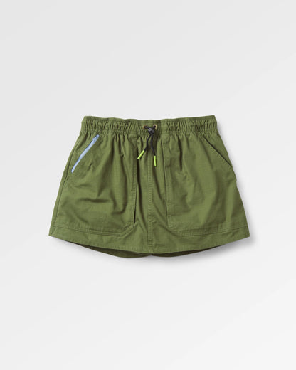 Wonderland Cotton Skort - Khaki - Flatlay