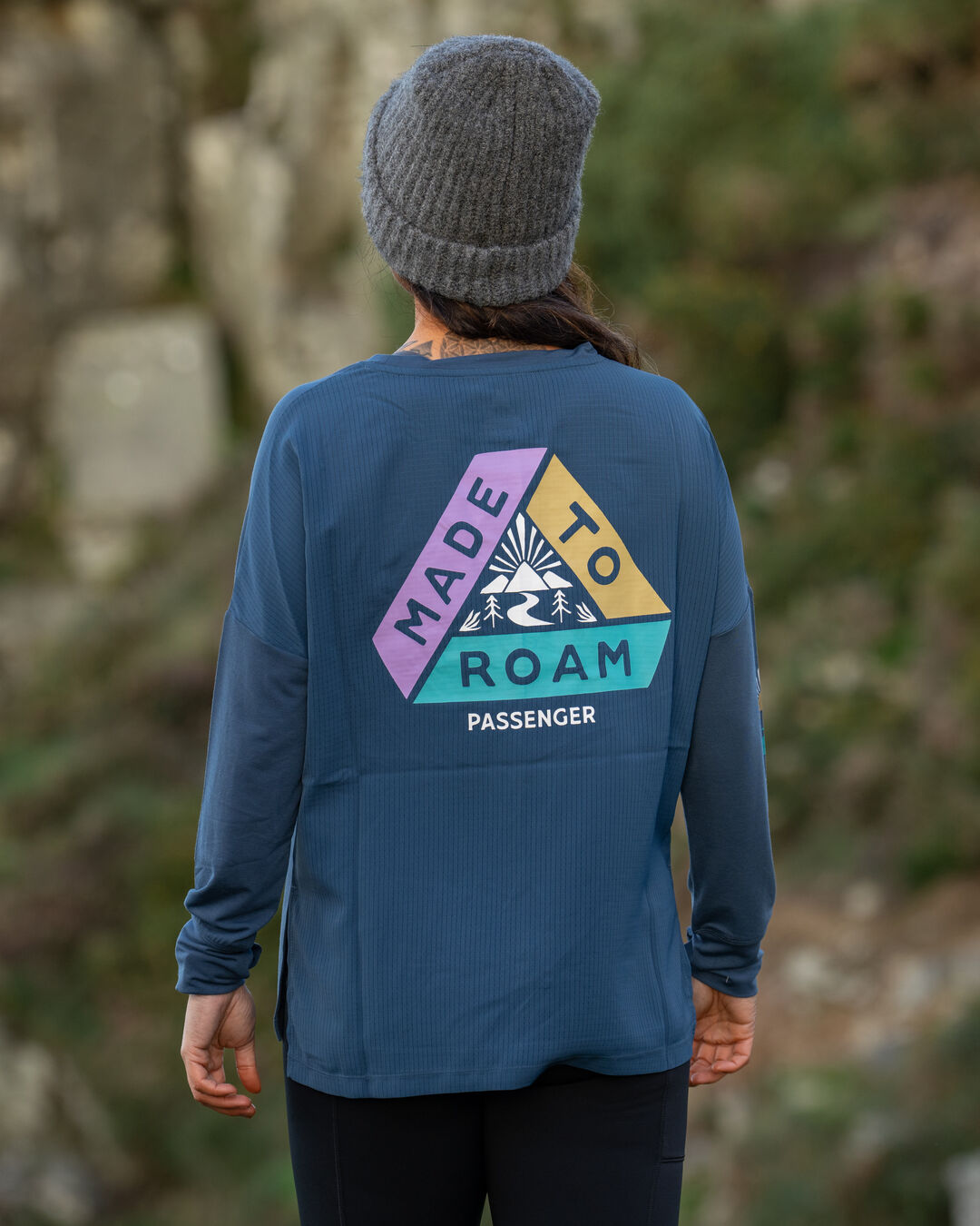 Lotus Active LS Top - Dark Denim - Lifestyle