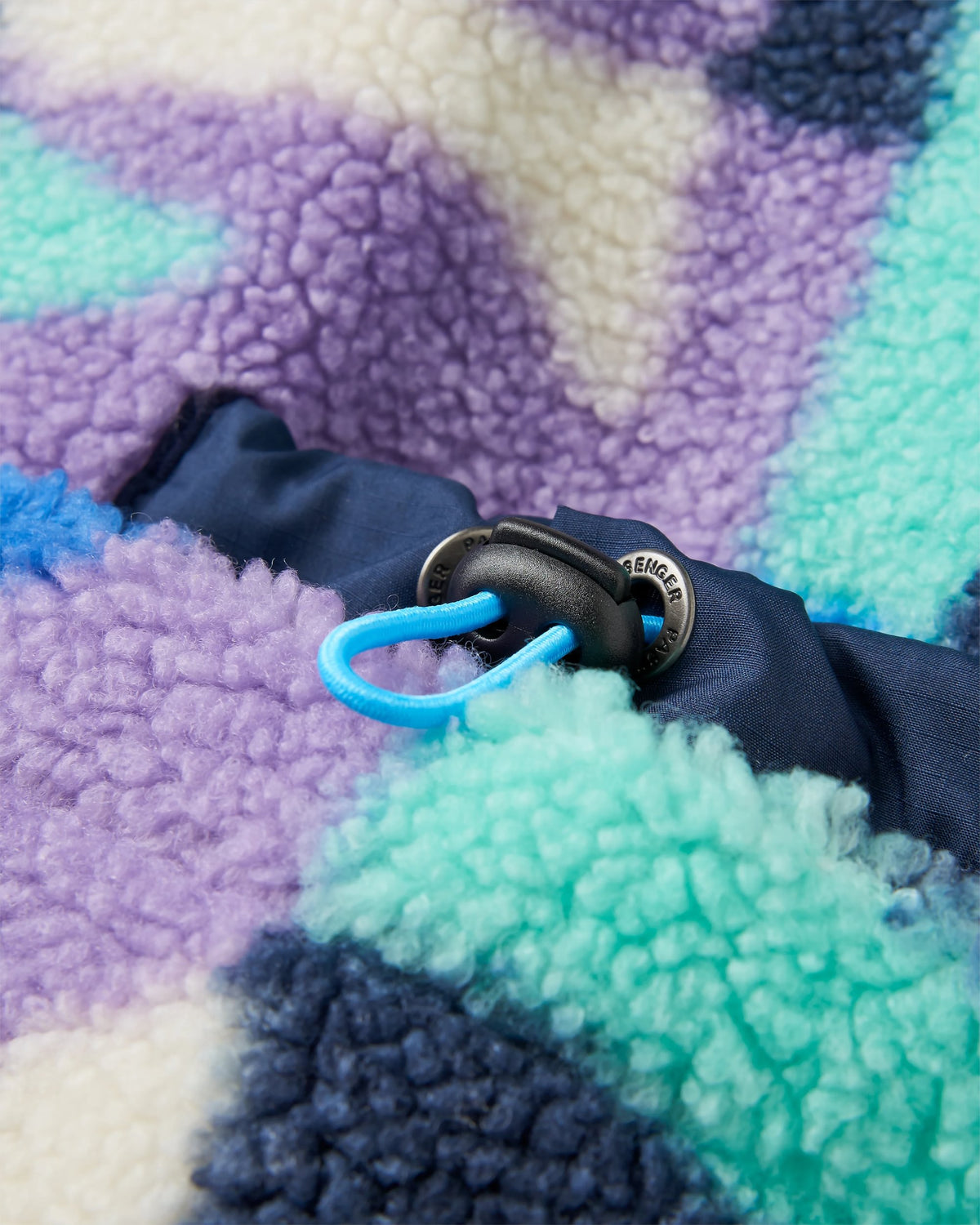 Lucia Sherpa Fleece - Mountain Foliage Purple - Flatlay