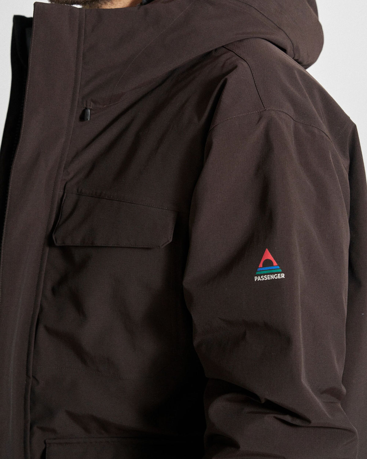 Explorer Waterproof Down Parka - Espresso - Studio Model
