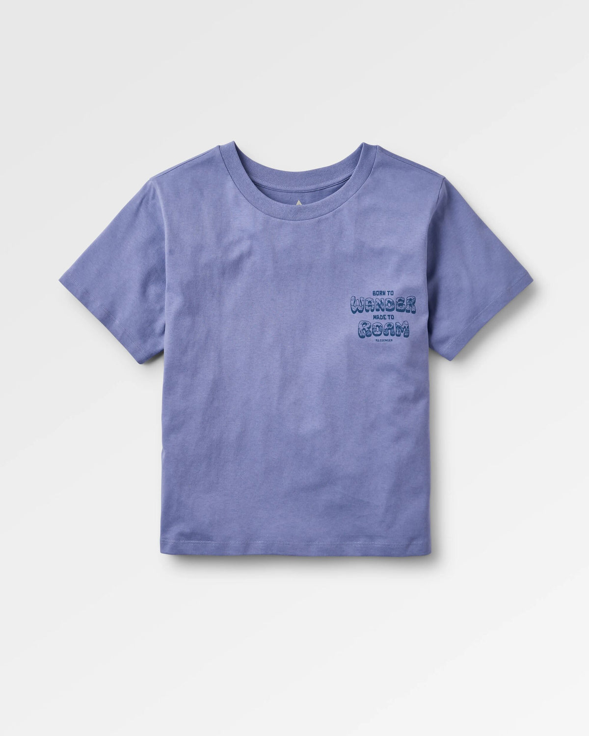 Woodcut T-Shirt - Retro Purple - Flatlay