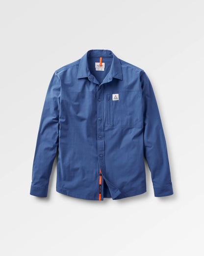 Traveller Stretch Shirt - Dark Denim - Flatlay