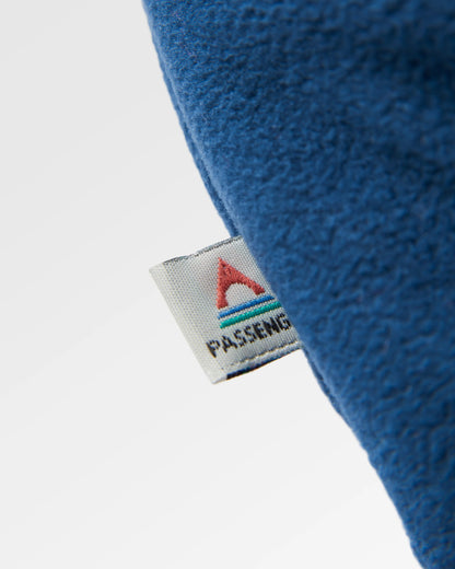 Ayla Micro Polartec® Hooded Fleece - Dark Denim - Flatlay