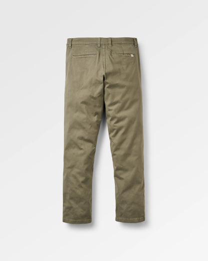365 Cotton Trouser - Dusty Olive - Flatlay