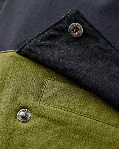 Roamer Light Softshell Anorak - Black/Khaki - Flatlay