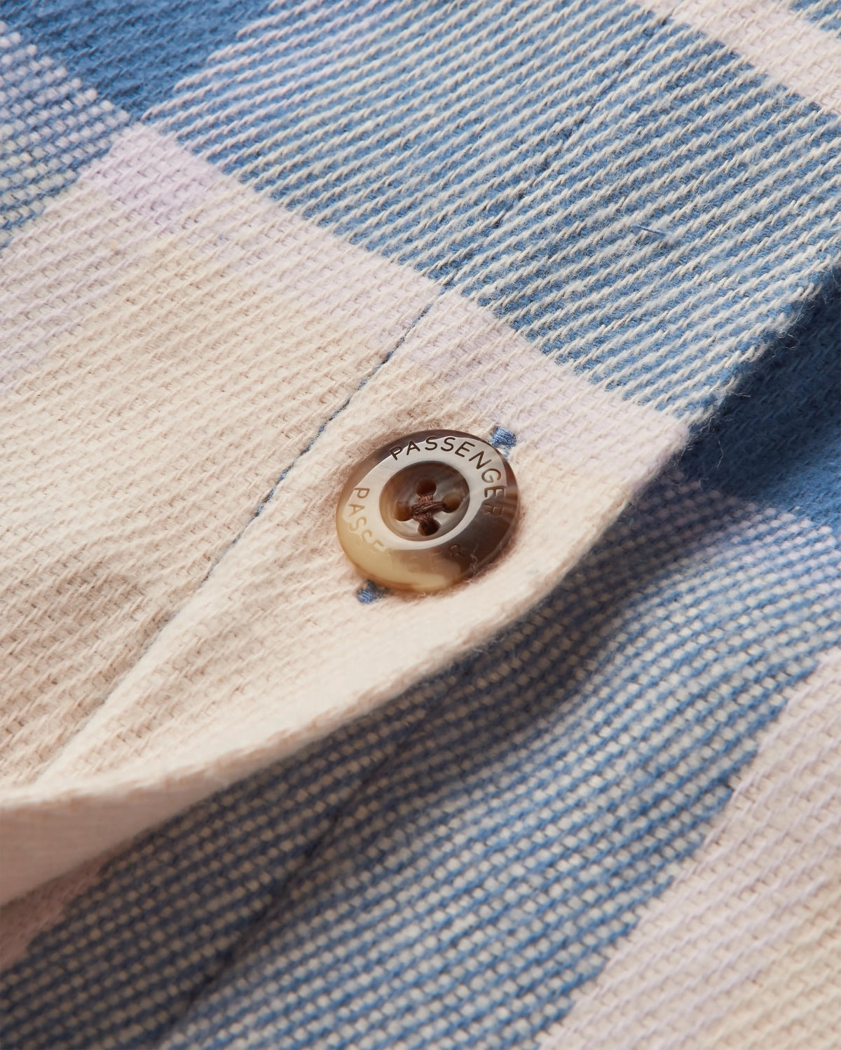 Stella LS Shirt - Provincial Blue Check - Flatlay