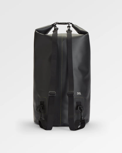 Tide 30L Dry Bag - Black - Flatlay
