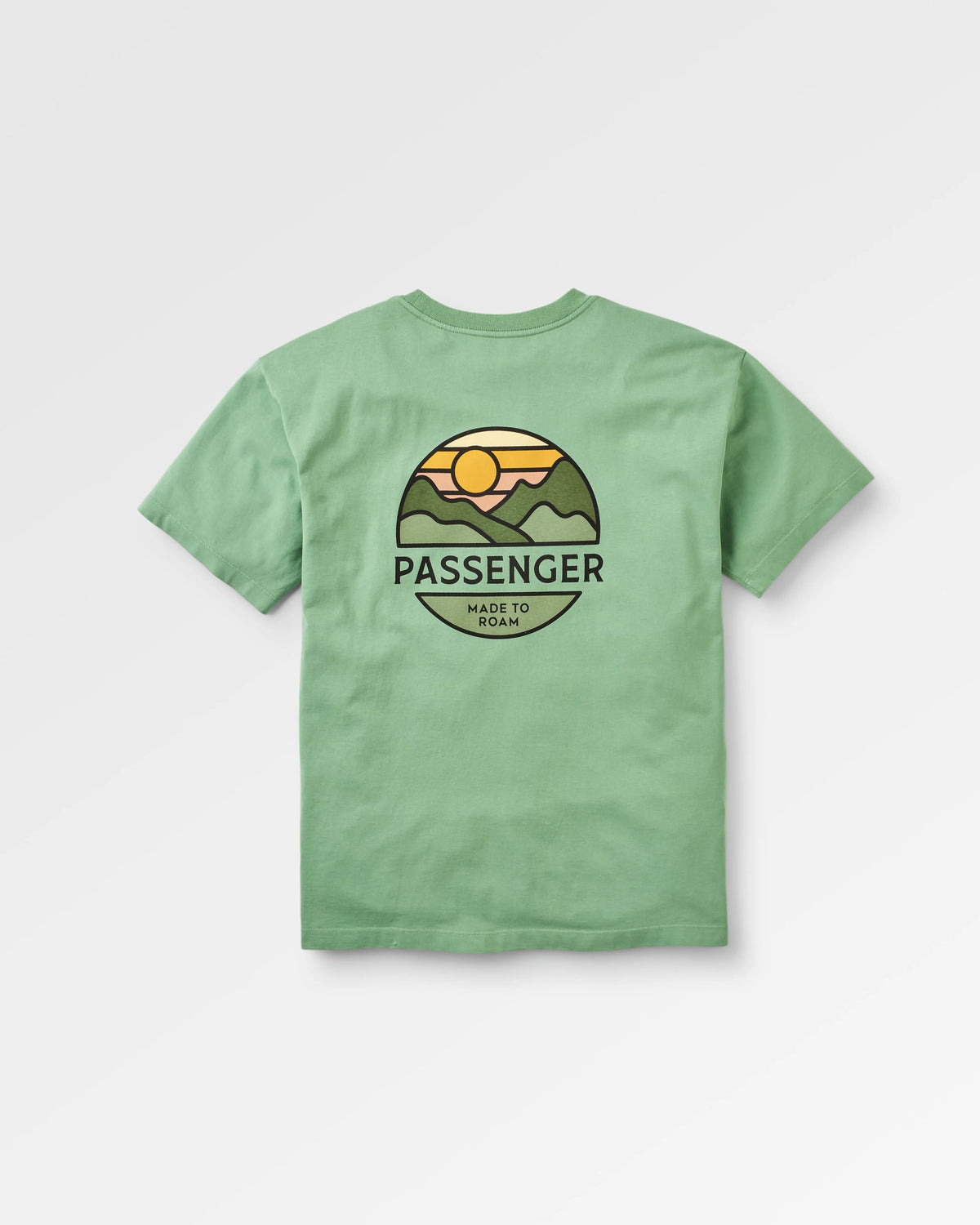 Laidback Relaxed Fit T-Shirt - Stem Green - Flatlay
