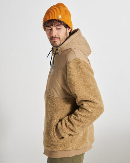 Adventure Deep-Pile Sherpa Fleece - Biscuit - Studio Model