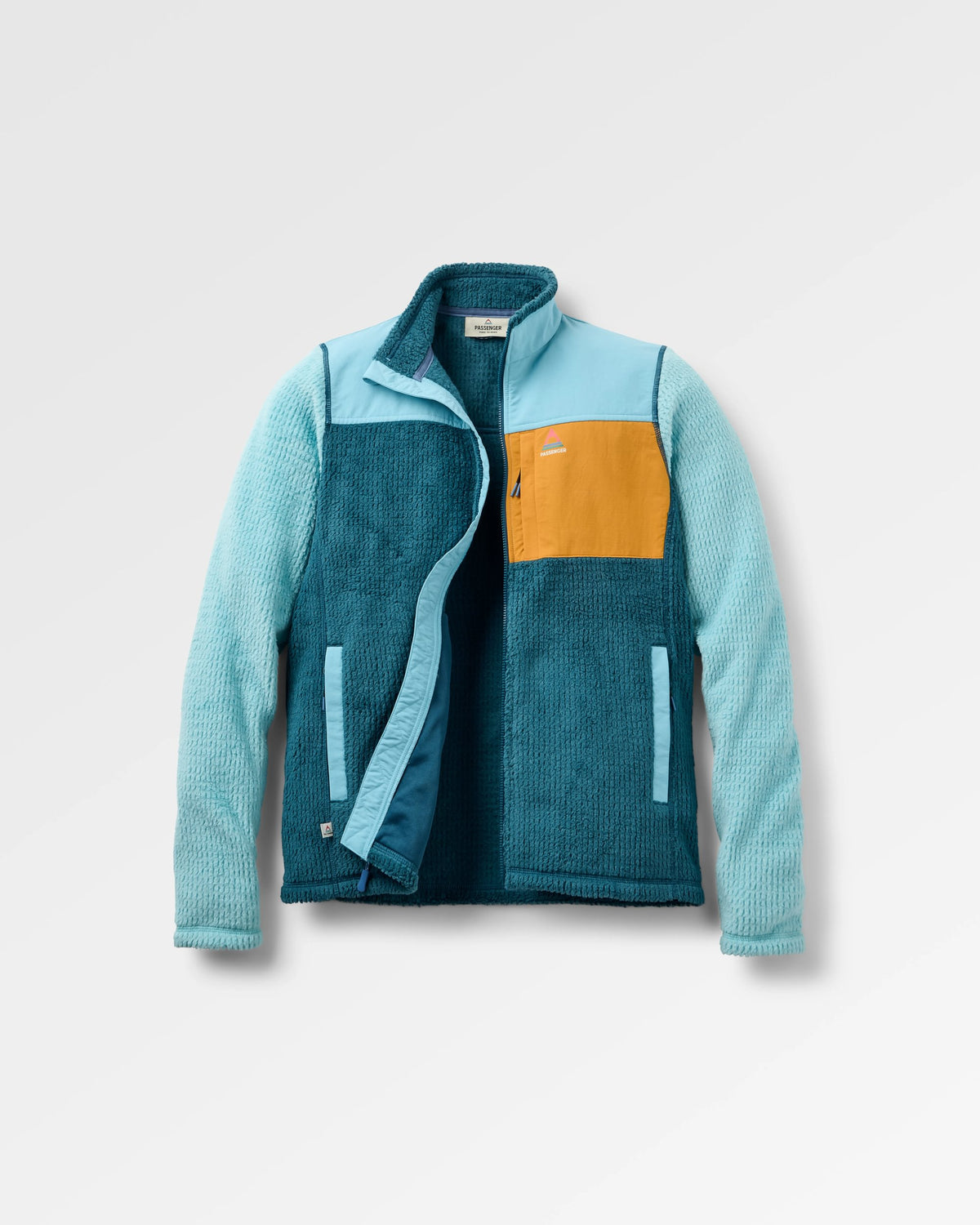 Venturescape Women's Fleece - Retro Blue/Tidal Blue - Flatlay