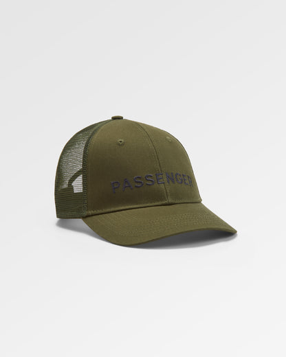 Passenger Cotton Trucker Cap - Khaki - Flatlay