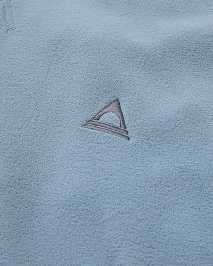 Ayla Micro Polartec® Crew Fleece - Stormy Blue  - Flatlay