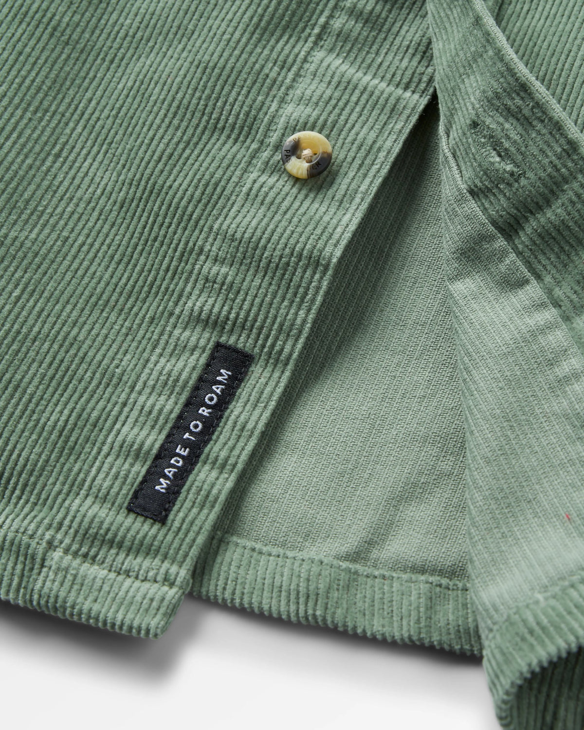 Backcountry Cord Shirt - Pistachio - Flatlay