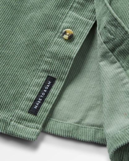 Backcountry Cord Shirt - Pistachio - Flatlay
