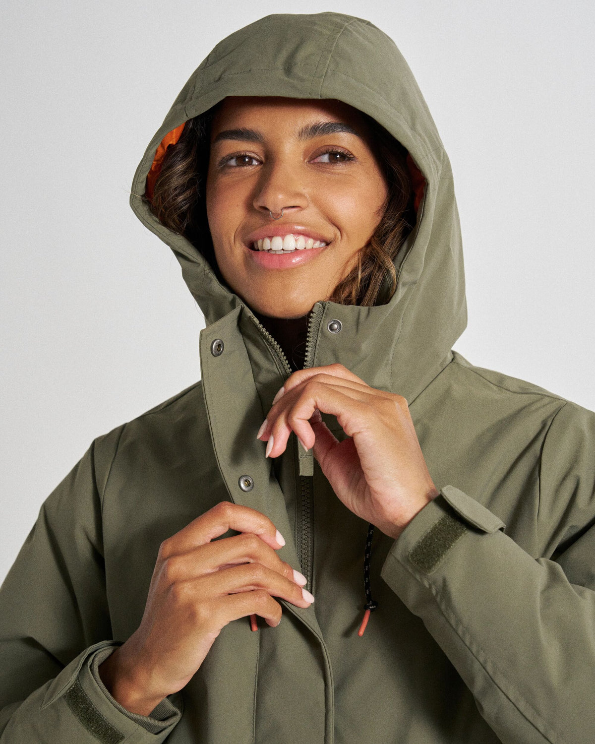 Alaska Insulated Parka - Dusty Olive - Studio Model