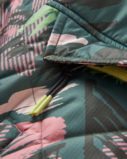 Ocean Insulated Anorak - Abstract Mountain Fir Tree - Flatlay