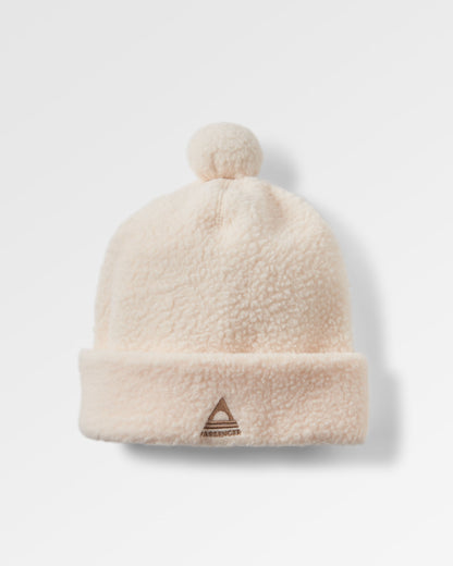 Snow Sherpa Beanie - Vintage White - Flatlay