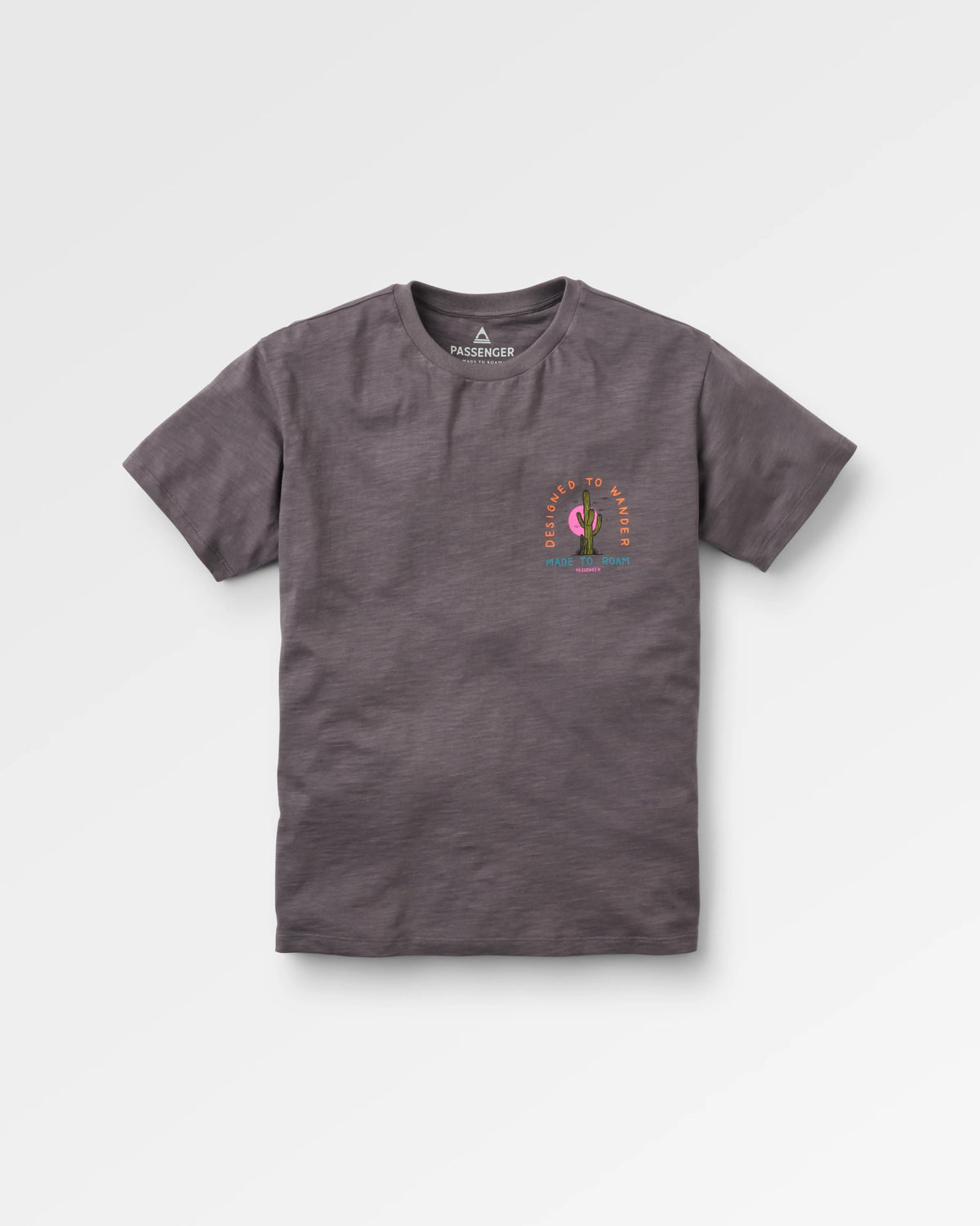 Women's Explore T-Shirt - Charcoal - Flatlay