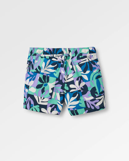 Way Out NetPlus® All Purpose Short - Mountain Foliage Purple - Flatlay