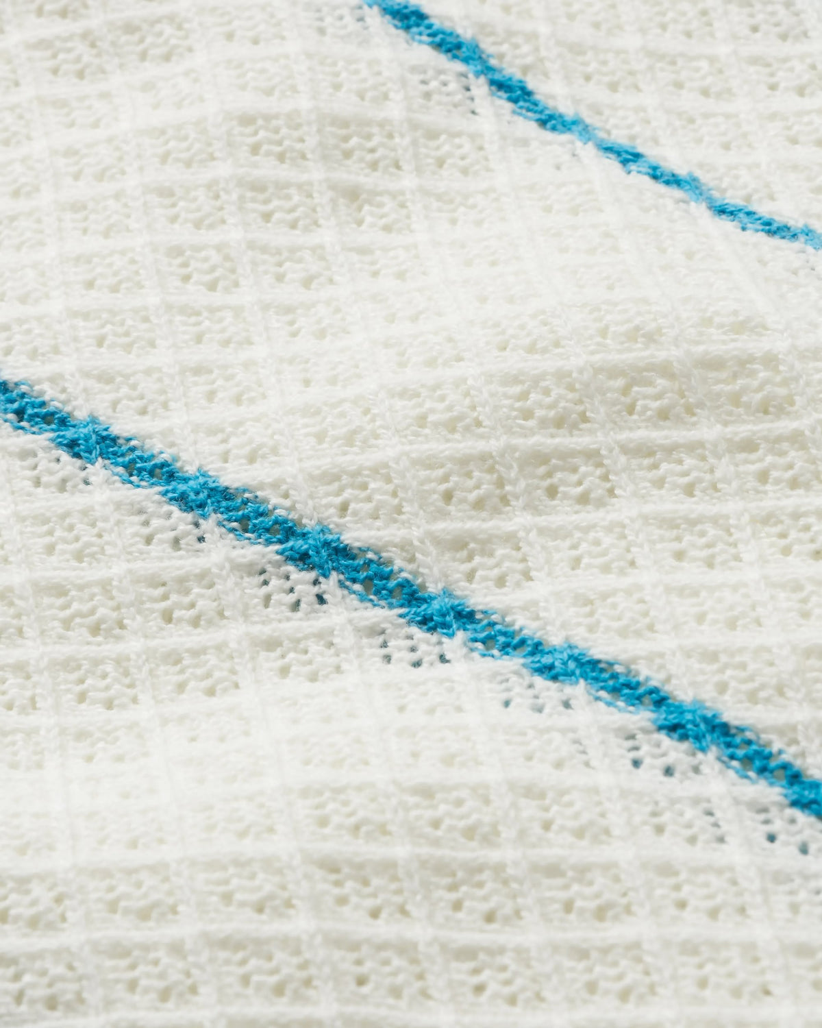 Migrate Knitted Jumper - Blue Pool Stripe - Flatlay