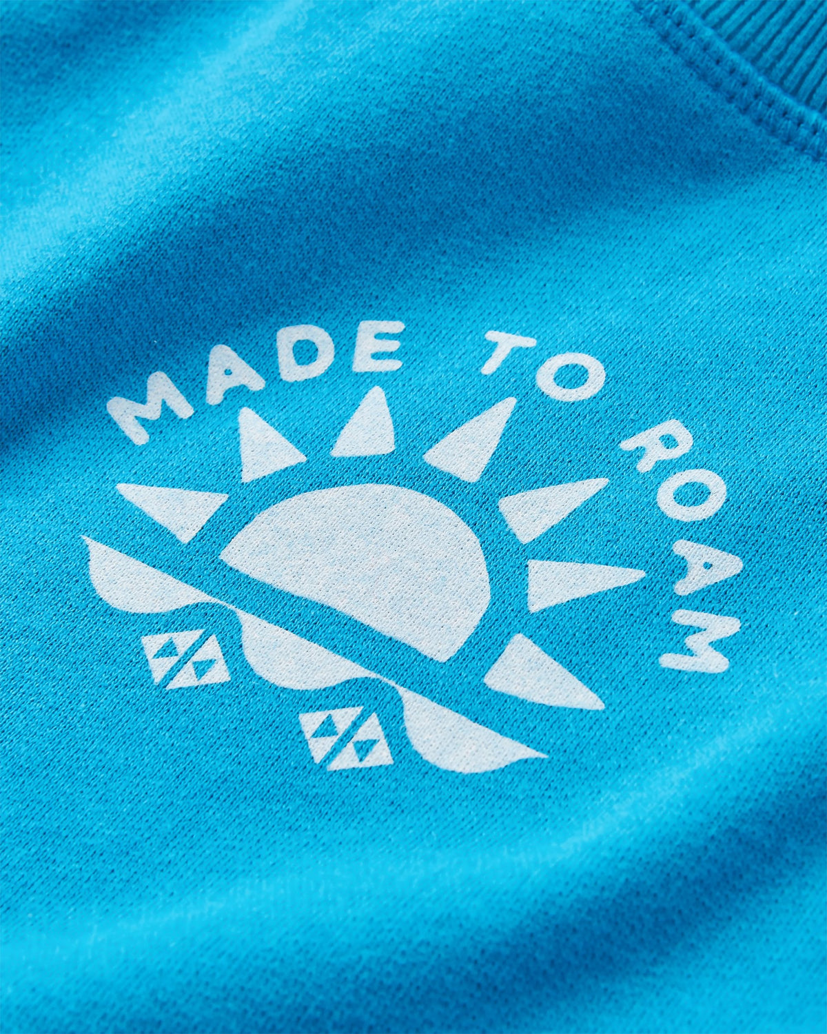 Sunburst Sweatshirt - Blue Pool - Flatlay