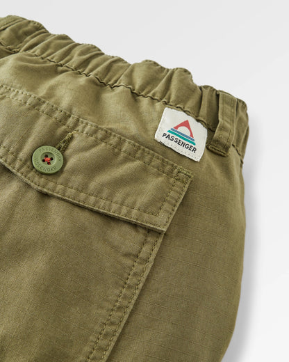 Rif-Raf Cotton Ripstop Trouser - Khaki - Flatlay