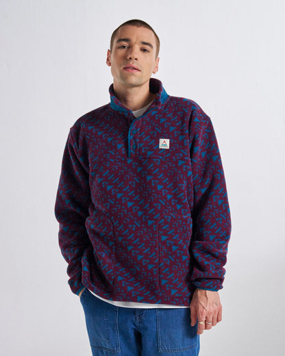 Dusk Polartec® Fleece - Diagonal Geo Fig - Studio Model