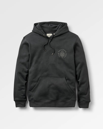 Escapism Regular Fit Hoodie - Black - Flatlay