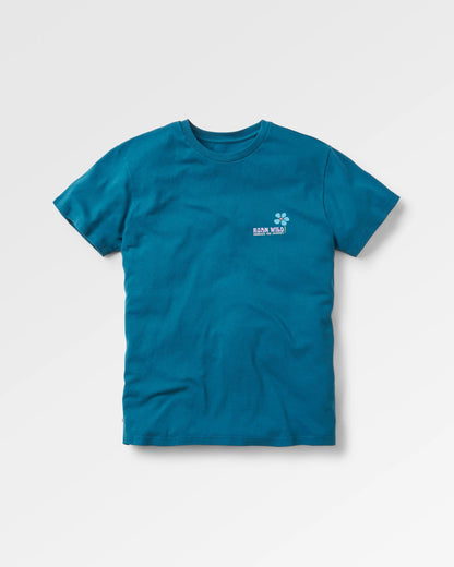 Roam Wild T-Shirt - Tidal Blue - Flatlay