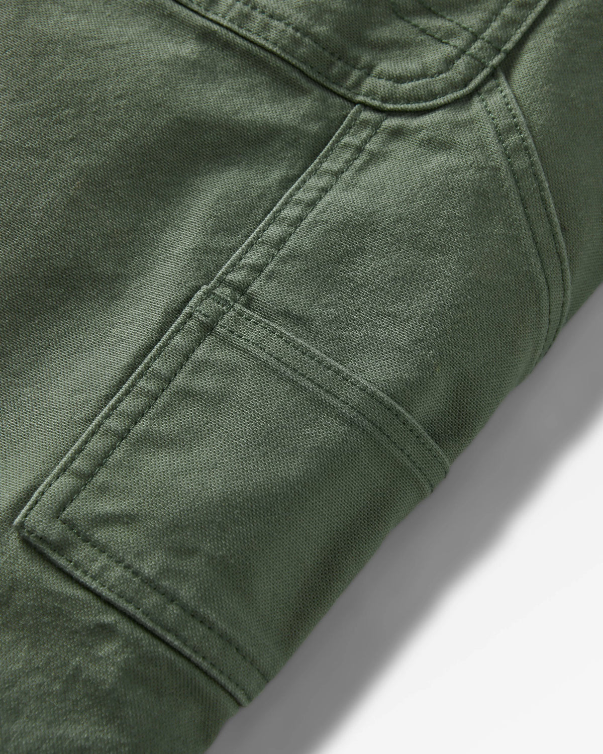Vantage Cotton Canvas Dungaree - Khaki - Flatlay