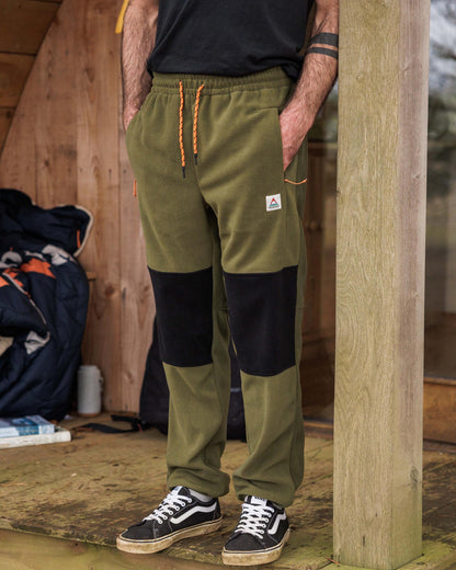 Set Off Polar Fleece Jogger - True Black/ Khaki - Lifestyle