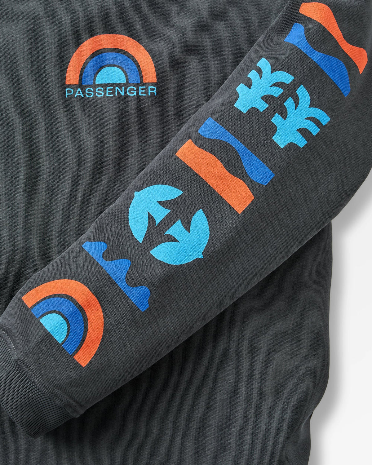 Papercut Sweatshirt - Black - Flatlay