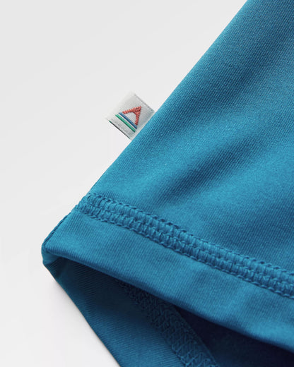 River Active LS T-Shirt - Dusty Ochre/ Corsair Blue - Flatlay