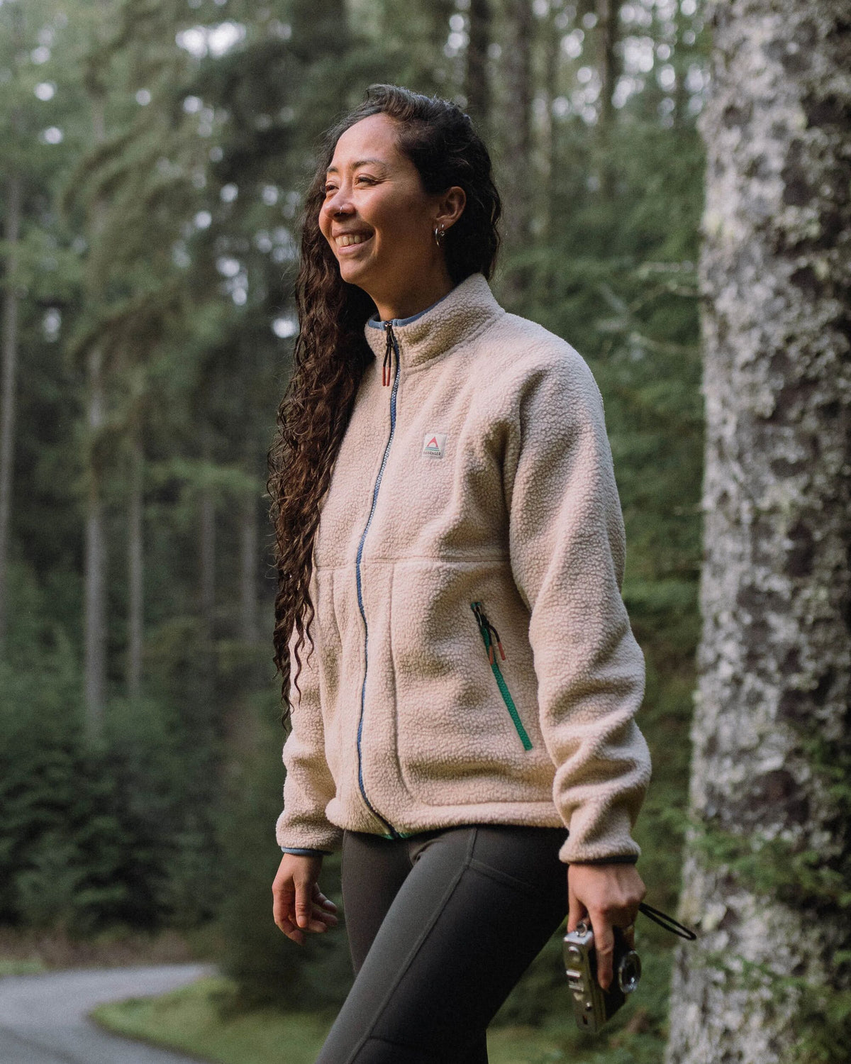 Fairbanks Full Zip Sherpa Fleece - Oatmeal - Lifestyle