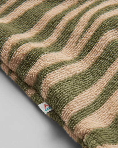 Tulum Towel Poncho - Strata Khaki - Flatlay