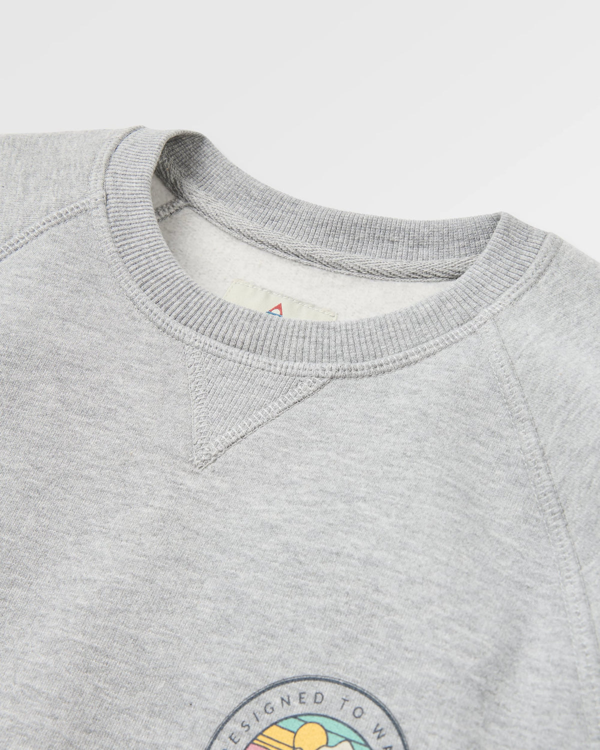 Odyssey Sweatshirt - Mid Grey Marl - Flatlay