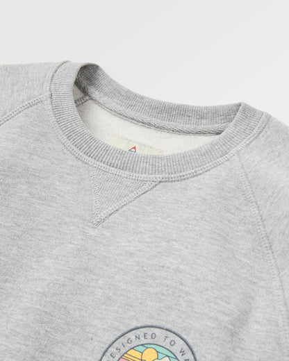 Odyssey Sweatshirt - Mid Grey Marl - Flatlay