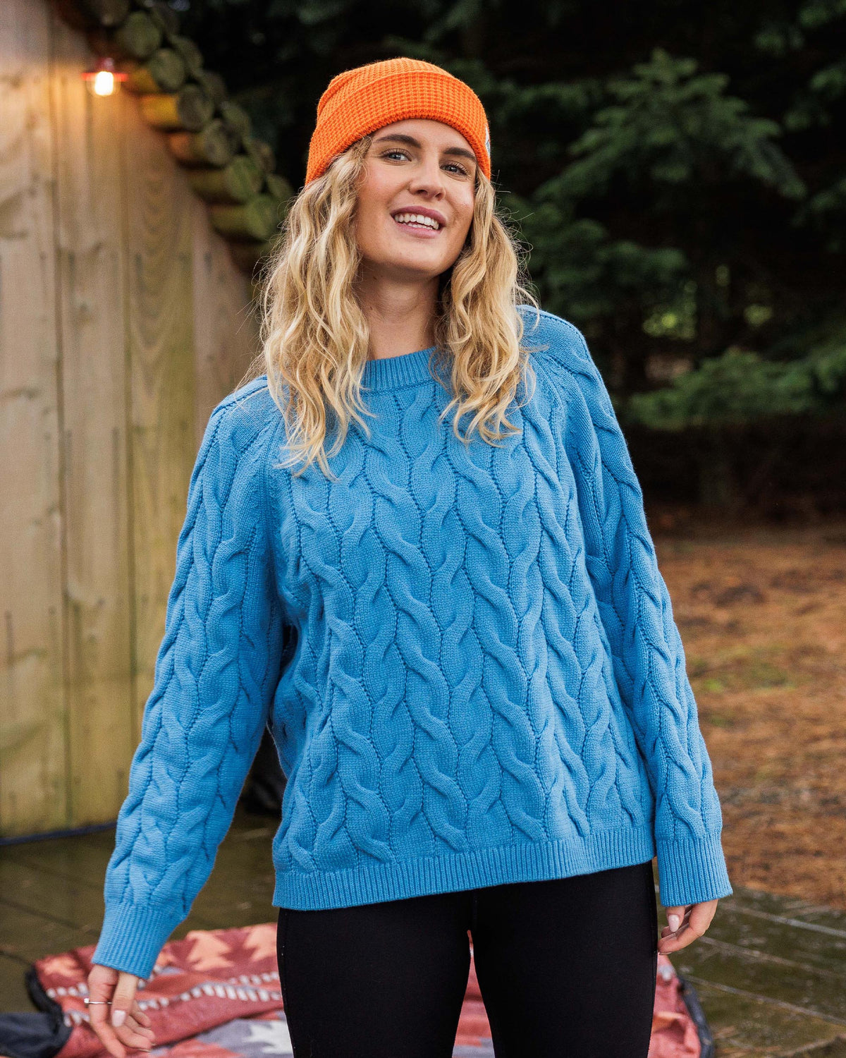 Comfort Knitted Jumper - Atlantic Blue - Lifestyle