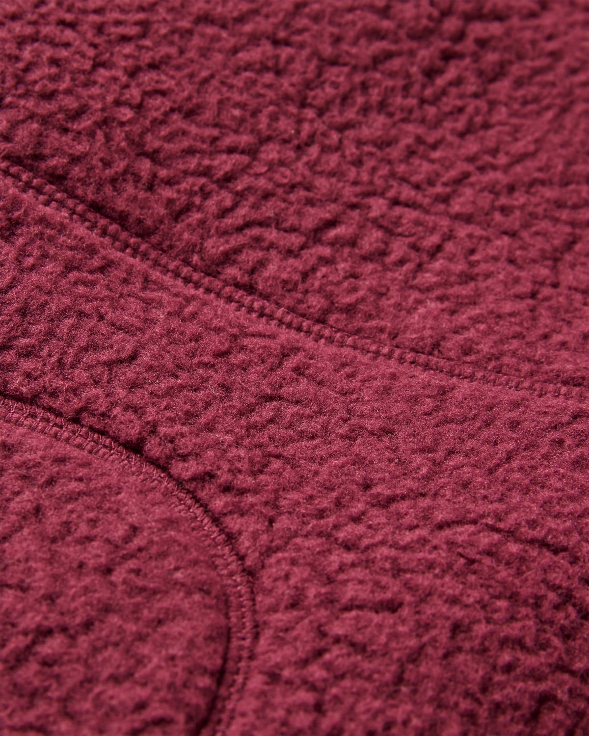 Ventura 1/2 Zip Sherpa Fleece - Fig - Flatlay
