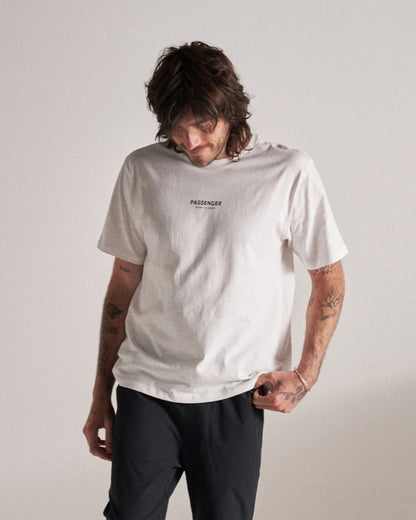 Passenger T-Shirt - White - Studio Model