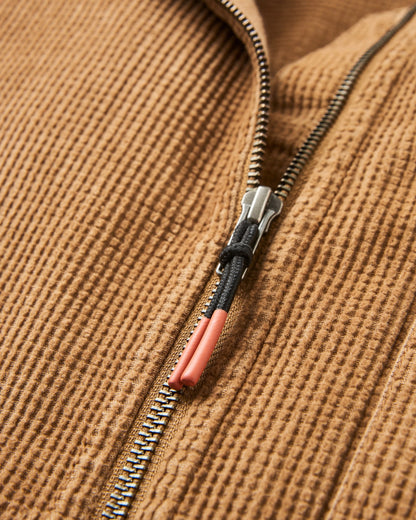 Harvest Cotton Cord Overshirt - Caramel Brown - Flatlay