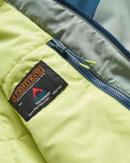 Daybreak Lightweight Thermore® Insulated Jacket - Pistachio/Blue Steel - Flatlay