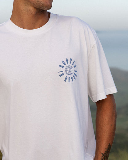 Rooted Relaxed Fit T-Shirt - White - Lifestyle