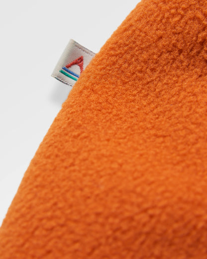 Woodland Hoodless Polar Fleece - Rich Navy/Sunset Orange - Flatlay