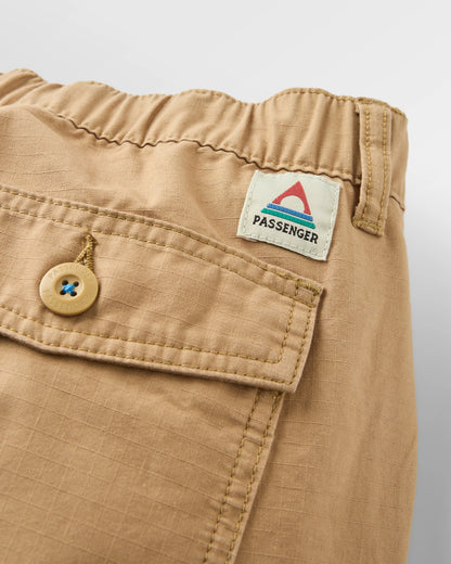 Rif-Raf Cotton Ripstop Trouser - Biscuit - Flatlay