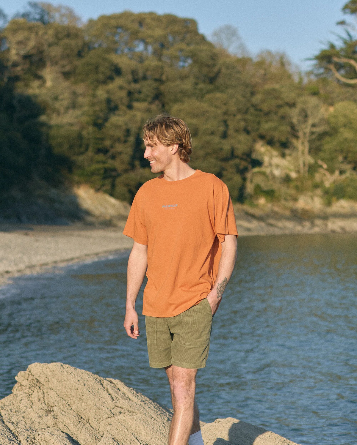 Passenger T-Shirt - Sunset Orange - Lifestyle