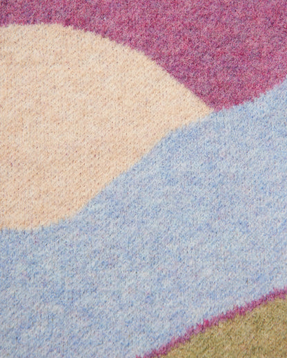 Vista Knitted Cardigan - Rhubarb - Flatlay