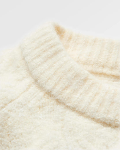 Harvest Knitted Jumper - Marshmallow - Flatlay