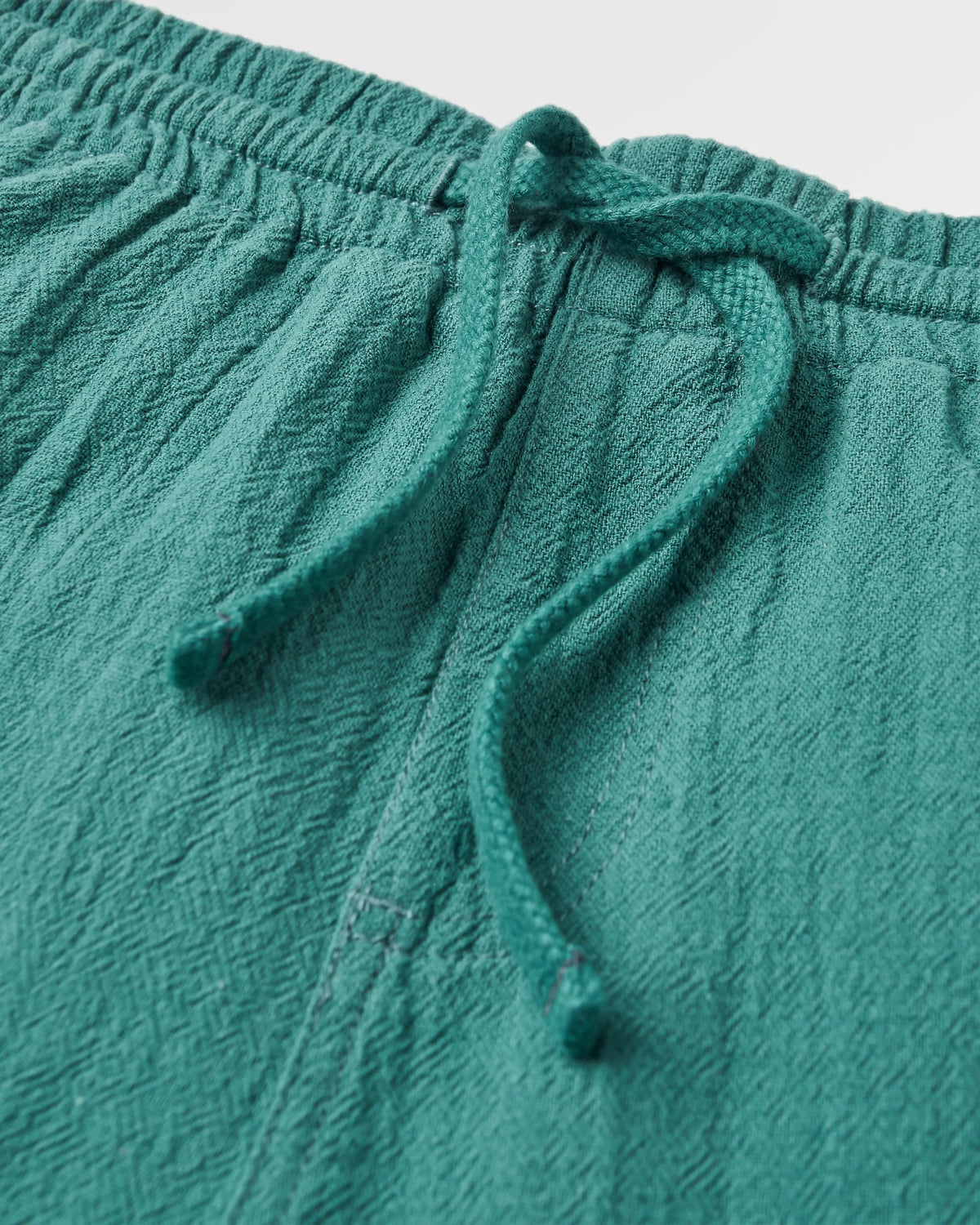 Drifter Cotton Linen Blend Short - Deep Ocean - Flatlay