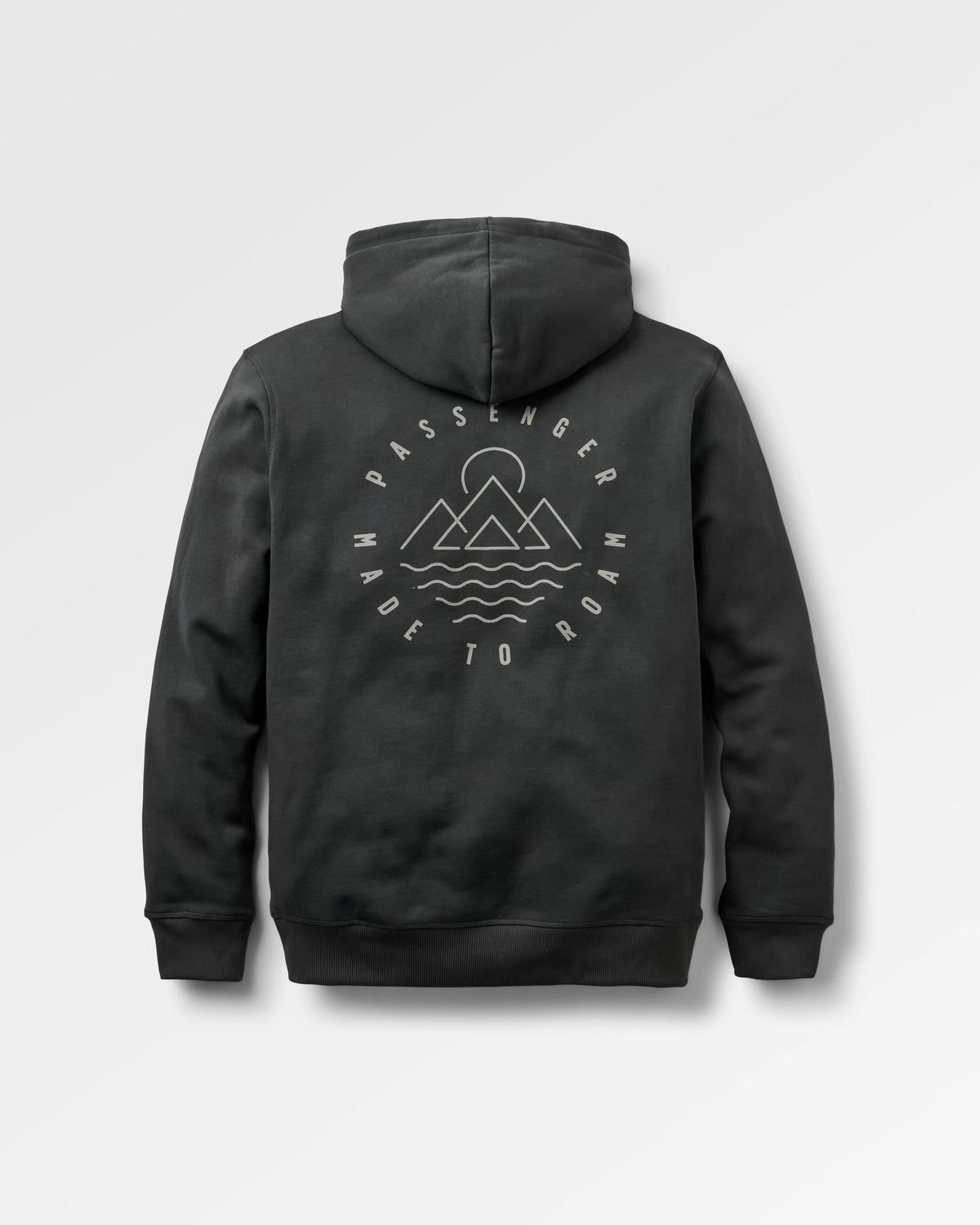 Escapism Regular Fit Hoodie - Black - Flatlay